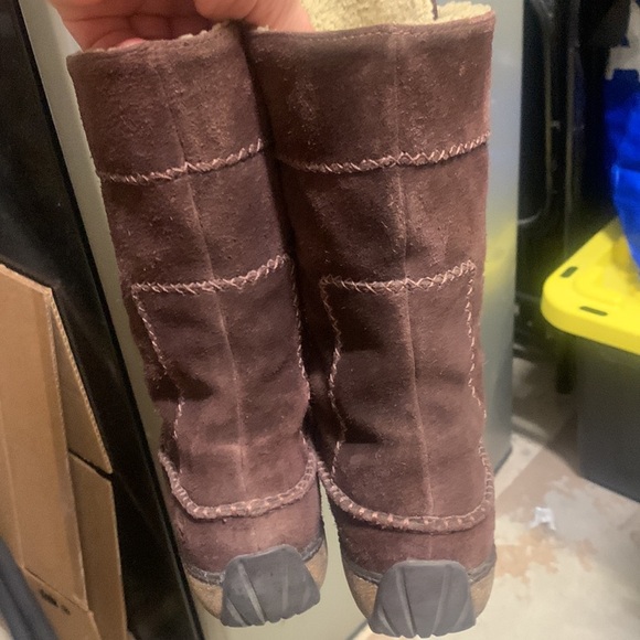 Timberland Fauna Waterproof Brown Leather Moc Toe Lace-Up Boots Women’s 7 - Picture 12 of 15